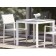 Jan Kurtz Tisch Quadrat - Tischgestell Aluminium Weiß / Tischplatte HPL-Schichtstoff